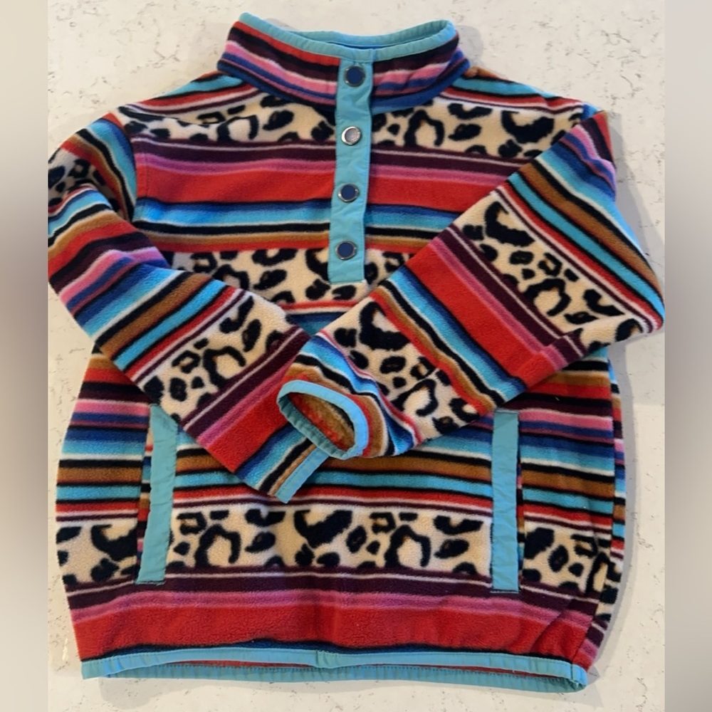 Cruel Girls Cheetah Print Fleece Pullover